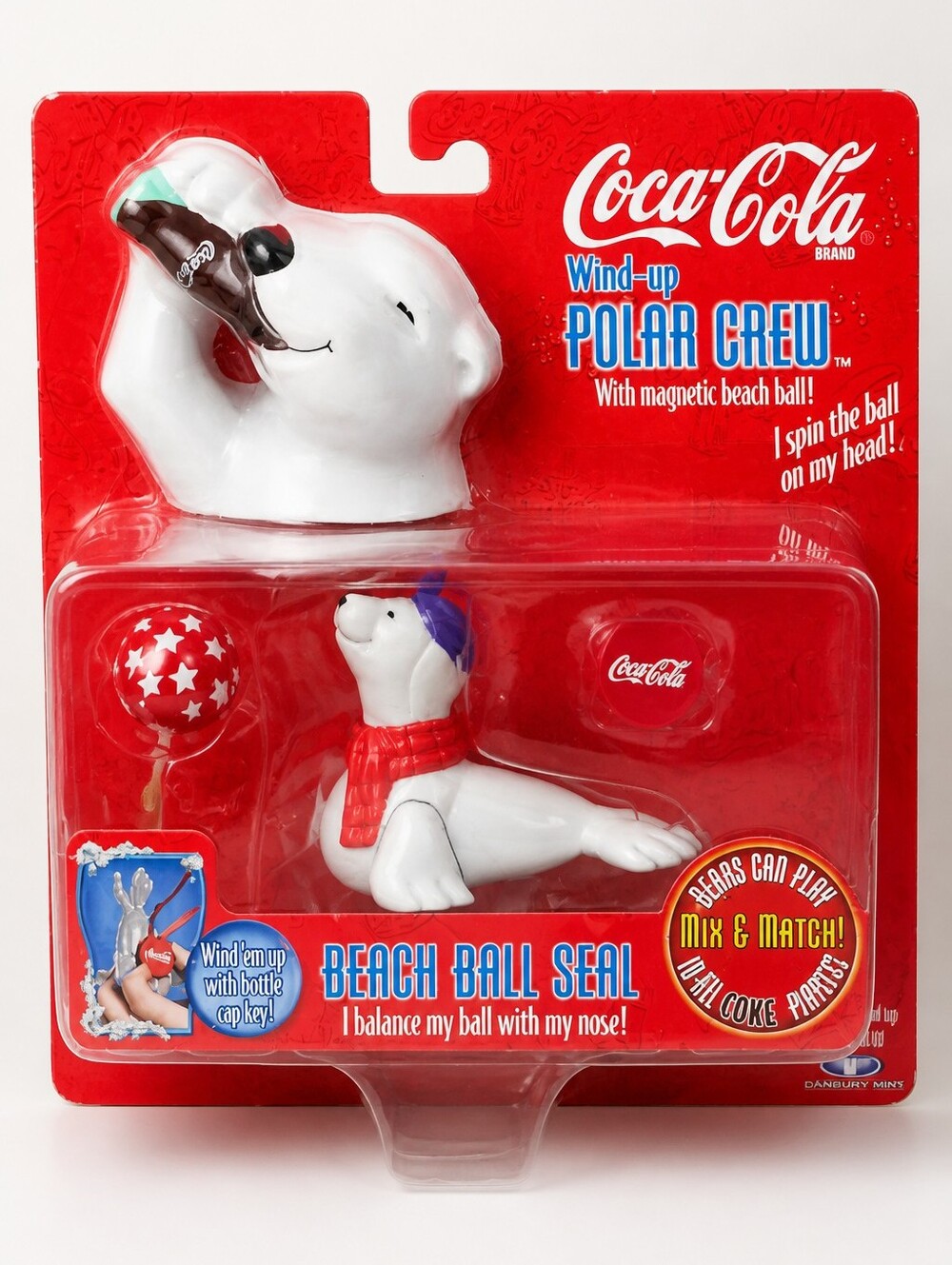 Vintage 1998 Collectable Coca-Cola Beach Ball Seal. Never Opened